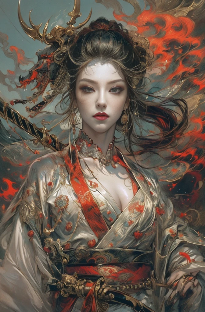 abstract expressionist painting abstract beauty,(Red Lace panties),(((looking at the camera))),approaching perfection,dynamic,moonlight,highly detailed,digital painting,artstation,concept art,smooth,sharp focus,illustration,art by Carne Griffiths and Wadim Kashin . energetic brushwork, bold colors, abstract forms, expressive, emotional, official art,unity 8k wallpaper,ultra detailed,beautiful and aesthetic,masterpiece,best quality,(zentangle, mandala, tangle, entangle),(fractal art:1.3),1girl,(medium breasttremely detailed),((cowboyshot:1.5)),the most beautiful form of chaos,elegant,a brutalist designed,vivid colours,romanticism,by james jean,roby dwi antono,ross tran,francis bacon,michal mraz,adrian ghenie,petra cortright,gerhard richter,takato yamamoto,ashley wood,atmospheric,ecstasy of musical notes,streaming musical notes visible,