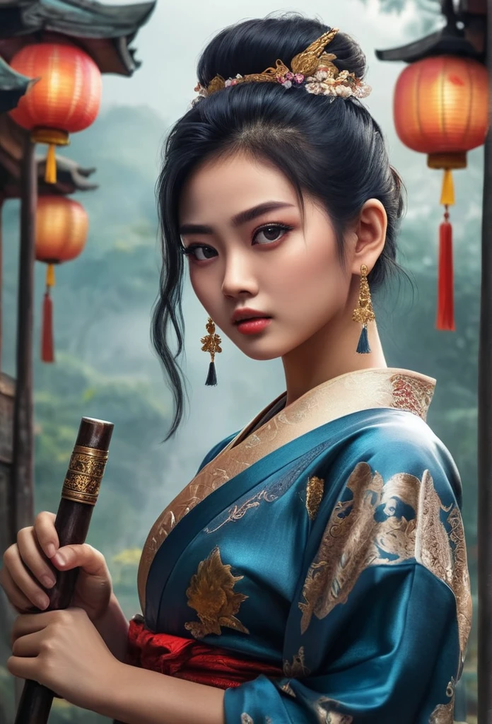 (Masterpiece:1.2, best quality), (Exquisite eyes: 1.2), ((1 girl)), ((alone)), (conjunctivitis:1.4), (Exquisite eyes and exquisite face:1.3), ( Beautiful and clear background: 1.2), (Very detailed CG, Awesome details, best shadow: 1.1), ((depth of field)), ((watercolor)), (they: 1.5), (kimono: 1.3), Emotional, fantasy, digital image of a Thai man in a solemn, fierce, formidable pose, standing and fighting, realistic, epic, ancient Khmer Thai amulet tattoo.,The backdrop is amazing., digital art images, photorealistic , (white background: 0.5), (illustration: 1.1), (very delicate: 1.1), (perfect details: 1.1), Brief history, Cowboy Shot,