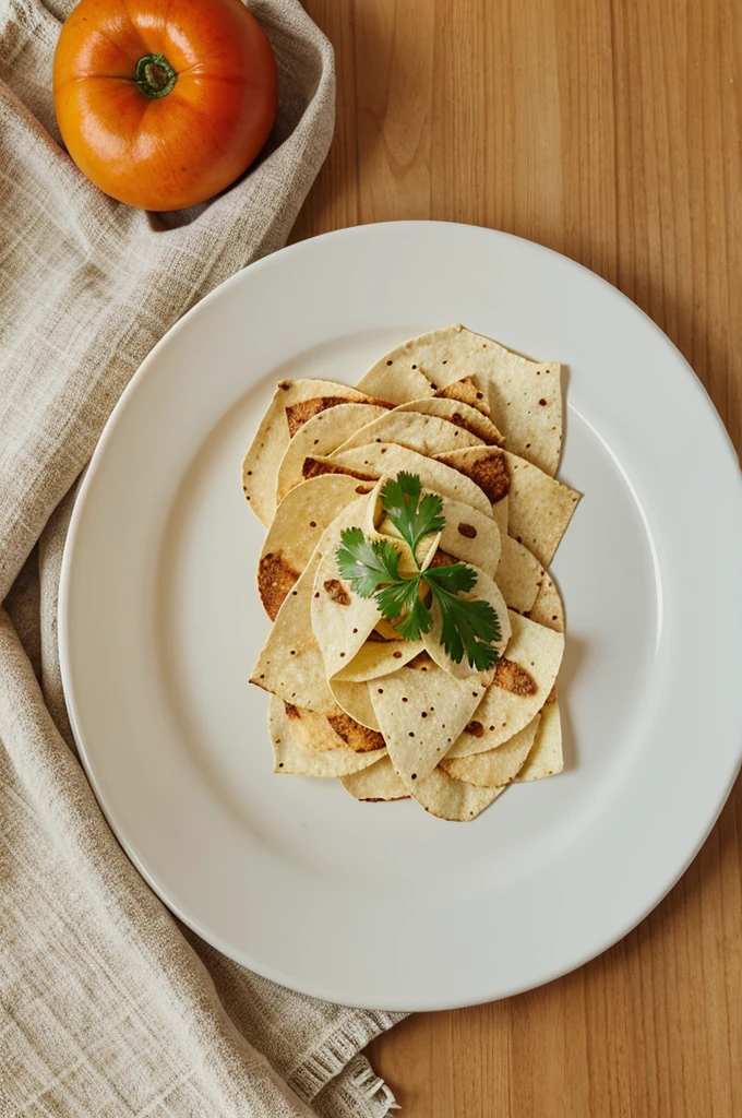 Papad churi on a plate