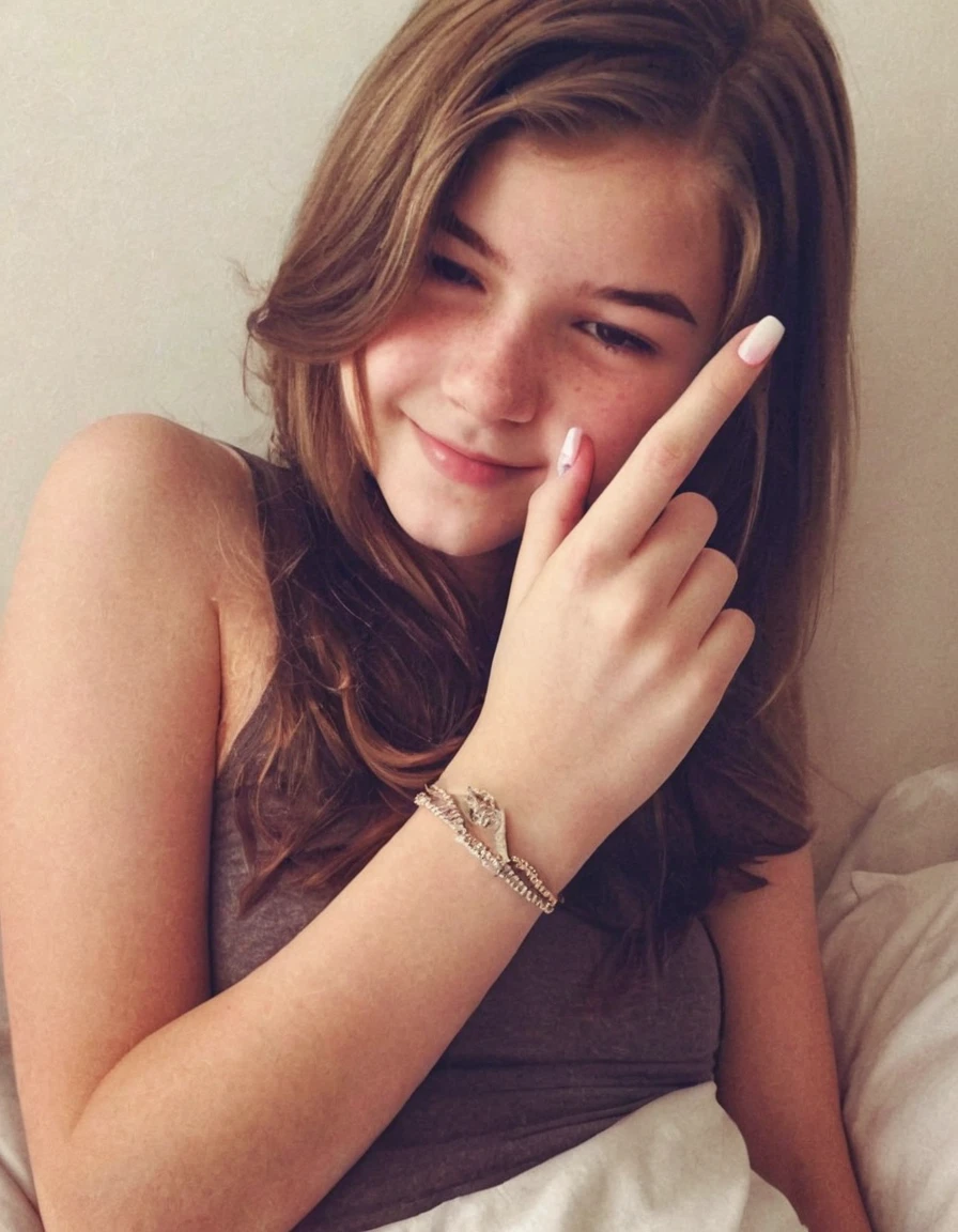 Instagram photo of teenage girl fingering