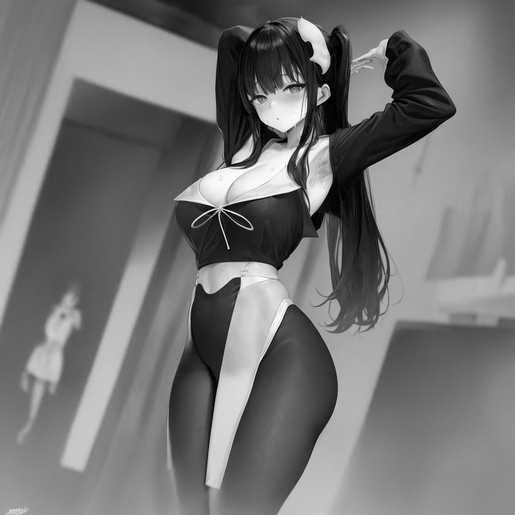 StableDiffusion,
cleavage + sailor suit,
medium breasts,
side boob,
plunging necklines:1.2 , school blouse,
crossed arms,
open eyes,
pale skin,
high quality skin,
sweat skin,
looking at viewer,
cute eyes,
school pants,
best quality,
insanely detailed,
straight hair,
long hair,
parted bang,
black hair,
face waiting for kiss,
full body,
from front,
sweat skin,
armpits (arms up),
focus on cleavage,
focus on breasts,