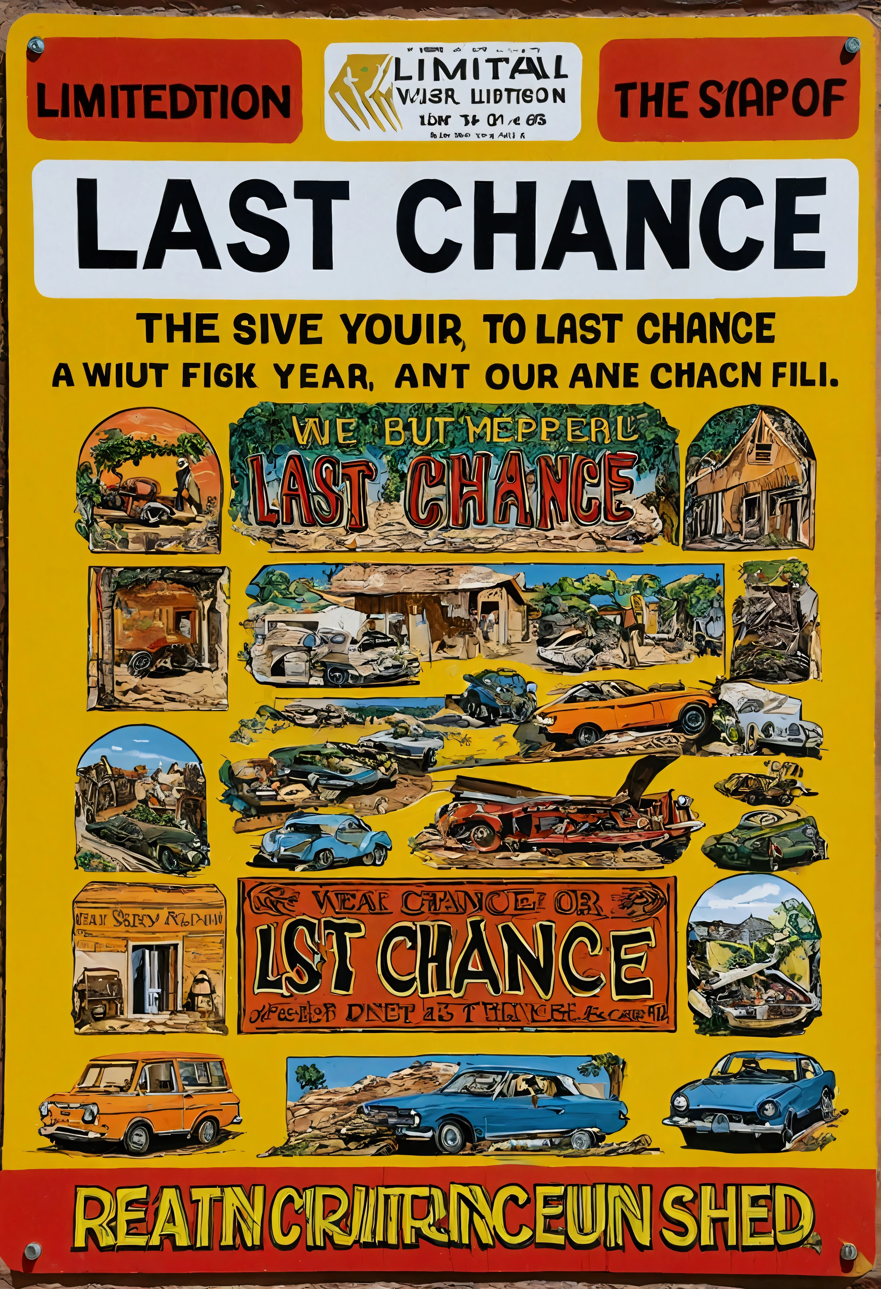 Visual of a limited edition item or 'last chance' sign