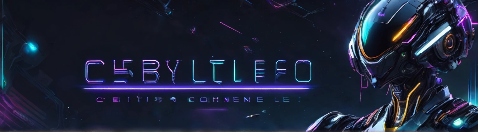 ```
Create a YouTube channel banner with the following specifications:
- Size: 2560 x 1440 pixels, but ensure the main content fits within 1546 x 423 pixels
- Theme: CyberWaveLofi, a channel that produces lo-fi music
- Central text: "CyberWaveLofi" in a futuristic, space-themed font, prominently displayed in the center
- Main visual: A clearly human-like but obviously female AI cyborg with a proportionate neck, an attractive face, and stylish hair
- Background: Futuristic and cool, with a cyberpunk aesthetic
- Include the channel's logo prominently within the 1546 x 423 pixels safe area
- Use colors and elements that convey a near-future, high-tech vibe
```