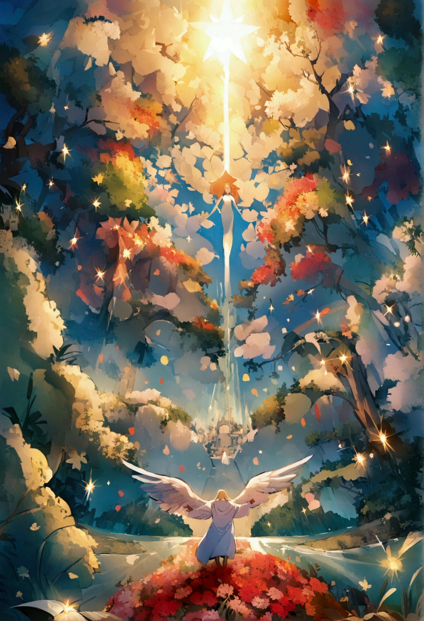 Bible、godの言葉、truth、Book、Angel、heaven、glory、The Kingdom of the Millennium、happiness、Shine、god、White robe、