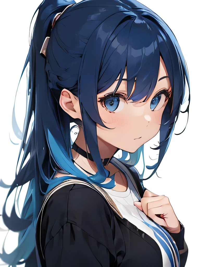 One Woman(18-year-old), Blue Hair, Hairstyle(Long Hair, I'm showing my face, Curly hair), princess, Princess, Ladylike, Clothes(dress), pirate, Shonen manga, Arms folded in front of stomach,