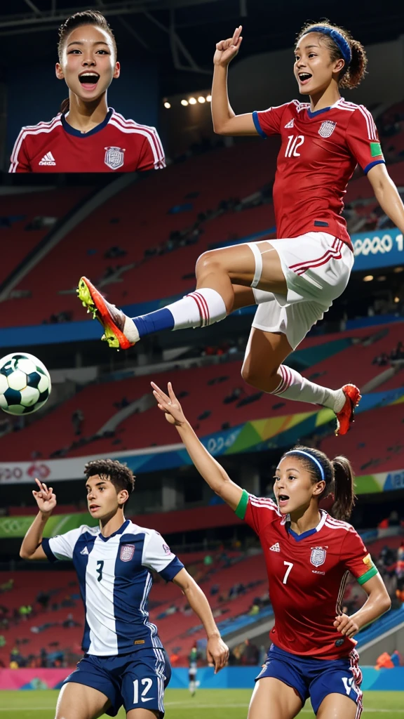 Soccer players are performing well on the Olympic stage