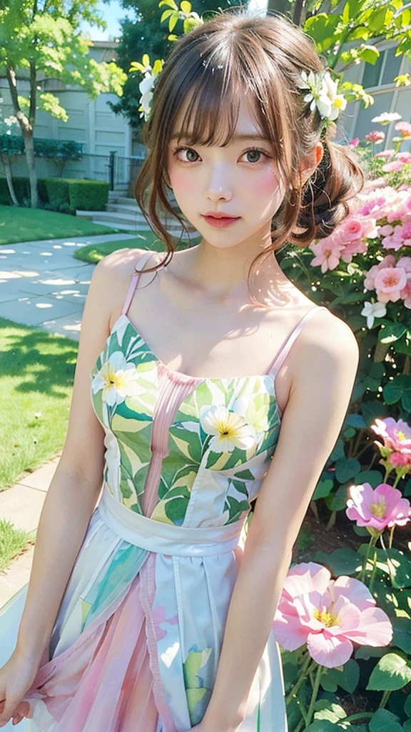 1girl,flower, Lisianthus ,in the style of light pink and light azure, dreamy and romantic compositions, pale pink, ethereal foliage, playful arrangements,fantasy, high contrast, ink strokes, explosions, over exposure, Green and yellow tone impression , abstract, ((watercolor painting by John Berkey and Jeremy Mann )) brush strokes, negative space,