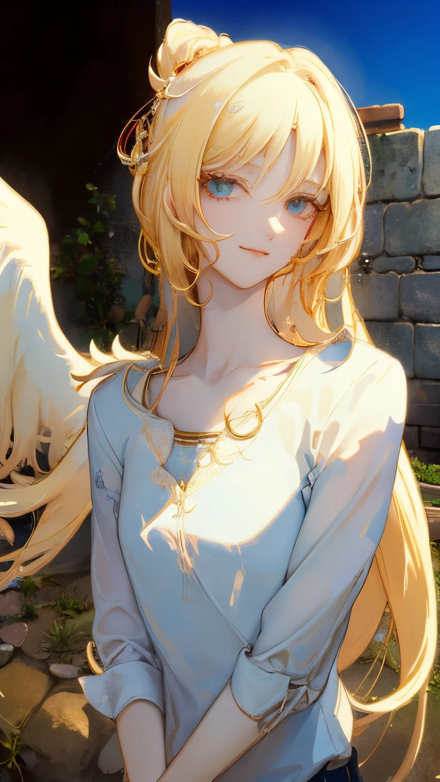 masterpiece: 1.7、Highest quality、(High-definition CG、Ultra-detailed、Best Shadow:1.5)、Picturesque、sketch、Paper Textures、Ultra-high resolution、solo、Beauty、Long blonde hair、White shirt、Upper body、Light Smile、Extremely thin face、Flat Color、High-definition、Extremely thin face、Realistic、Limited edition palette、Low Contrast、Best Writing、Blanche:1.5、(ゼンTangle、Mandala、Tangle、エンTangle:0.8)