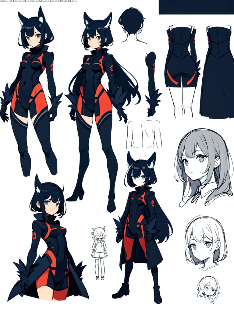 sketch (Character design sheet, same characters, whole body, Three-View, front, ~ ~ ~ ~ side, return),(Very bright:1.1), White Background, [1 Girl:7], (Tilt your head:1.2), ([sketch|watercolor \(Moderate\)]:1.15),Chaotic Abstract Background, Vector Trace, Gradient Blending, Bright colors, that&#39;wonderful, Very detailed, Complex, (Very low contrast:1.4）,whole body, Artistic elements add depth to the work. The overall atmosphere is creepy and nightmarish...., With a unique artistic touch. This movie is、The dark and crazy world of horror movies depicted in HD., Evoke visual stimuli and aesthetic sense, that will terrify and excite the audience....,watercolor画, （Lightless, Eyes without highlights, evil eye, An ugly person with white eyes, that&#39;Red eyeliner）,whole body絵, Wearing a maid outfit, Full bangs,(Full bangs, Straight bangs, The bangs are aligned diagonally), （Gradient braided hair, (Light purple hair), (Ink blotches:1.1), (pale:1.2),(Light purple:1.2),(Light green:1.2)）　and full body and watercolor画, （Lightless, Eyes without highlights, Evil Eye, A bad looking person with white eyes, It&#39;s a red eyeliner）,whole body絵, Wearing a maid outfitいる and （Mature face,tall, Wearing black tights,Green Eyes, The skin is hidden　and maid, (Add a logo"test”)