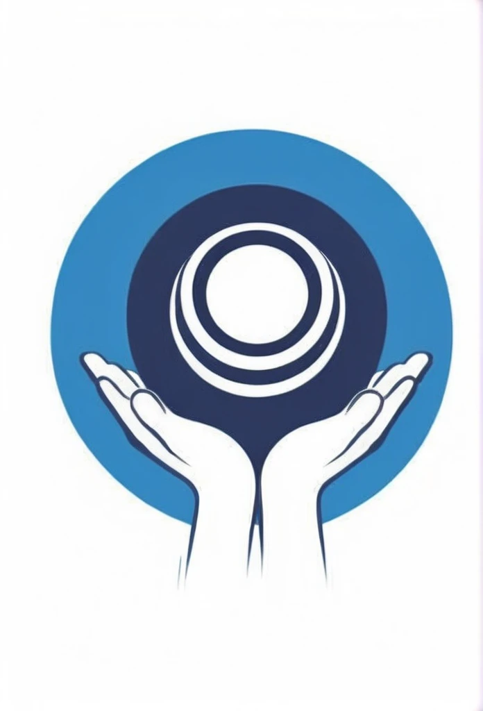 Service Company Logos
deep blue circle logo
He held out the palms of his hands,
extend a helping hand to people
a logo on the palm of its hand with a ball of light that represents the future
chic and modern design
Pretty cool
White background