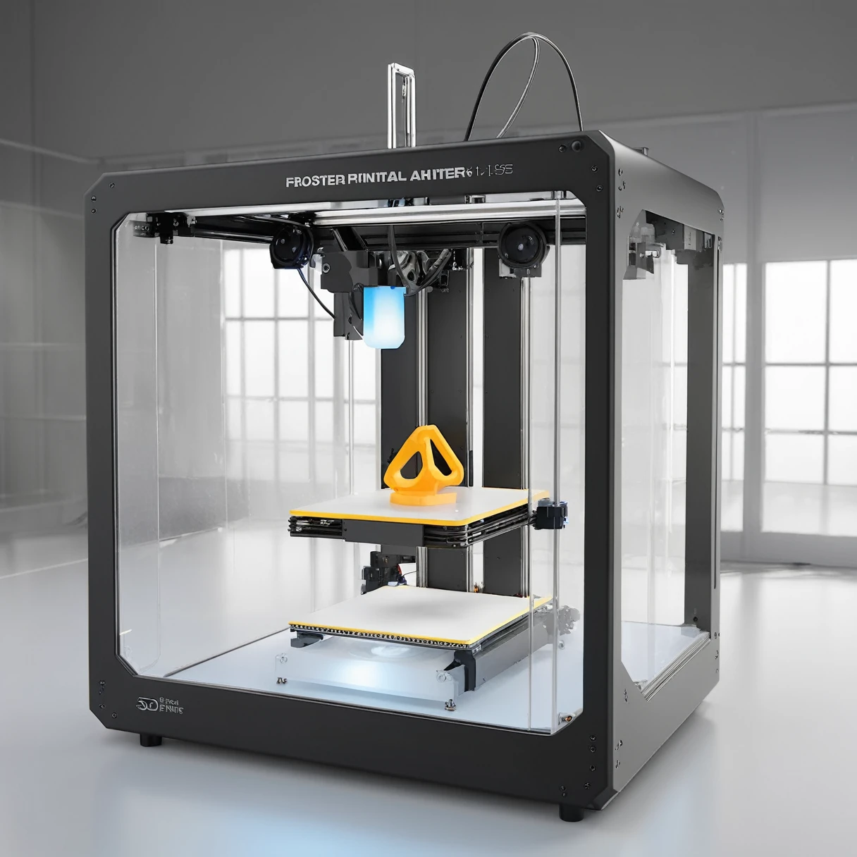 3D printers,Mechanical aesthetics,spotlight,Frosted glass,C4D,blender,3D floor plan