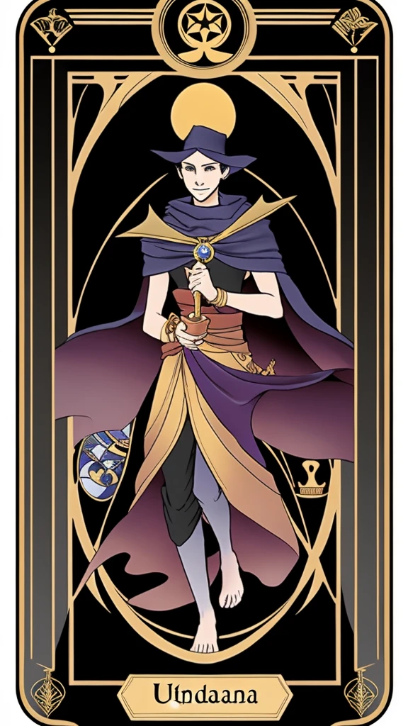 A Custom Tarot Card Deck: The Universalist's Deck; Arcana Card I