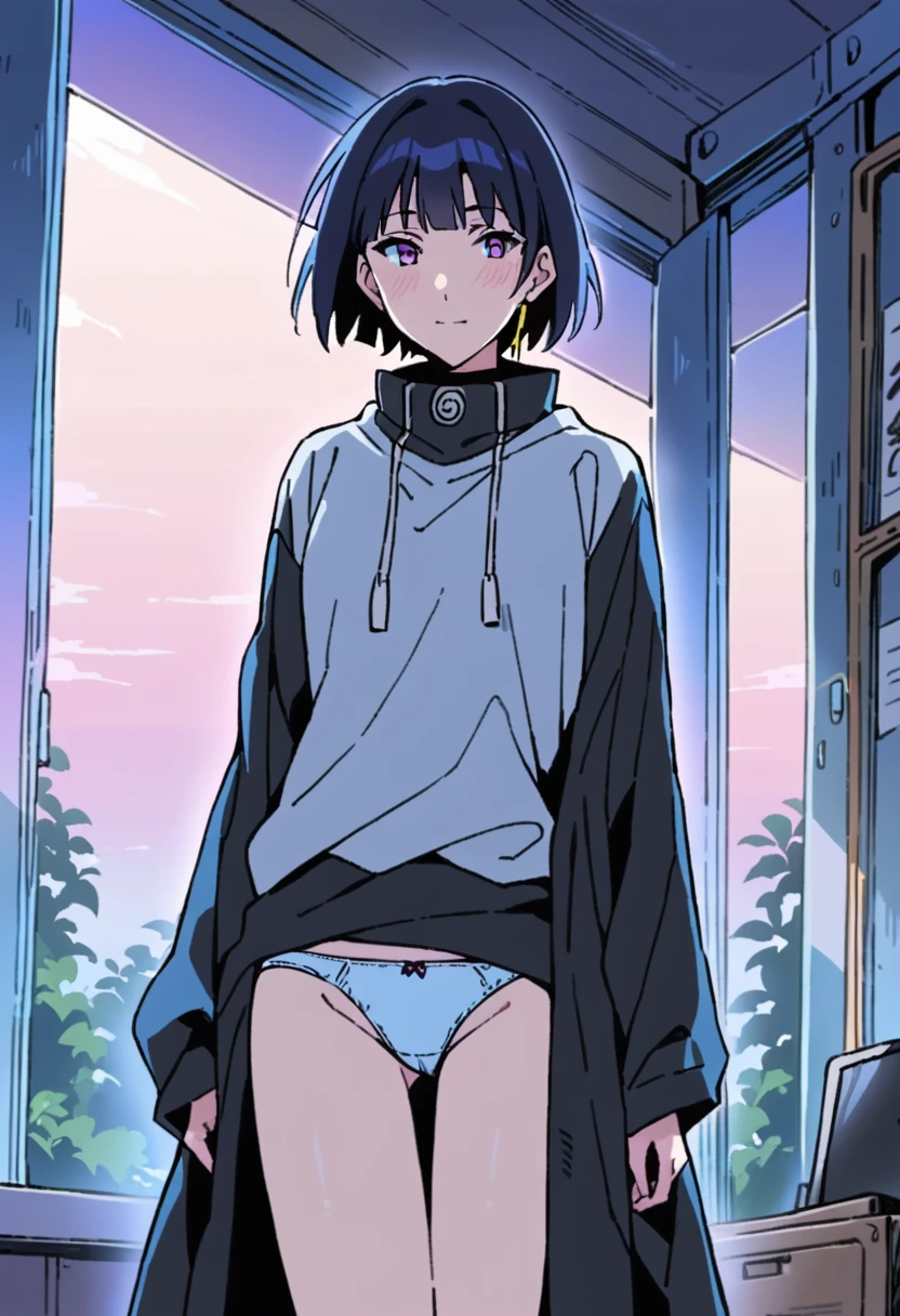Highest quality, masterpiece, High resolution,naruto,Hinata Hyuga,panties white