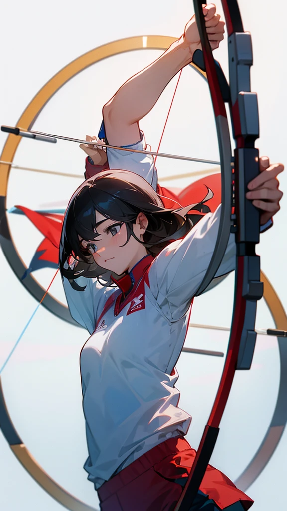 Archery athletes are doing well on the Olympic stage.。