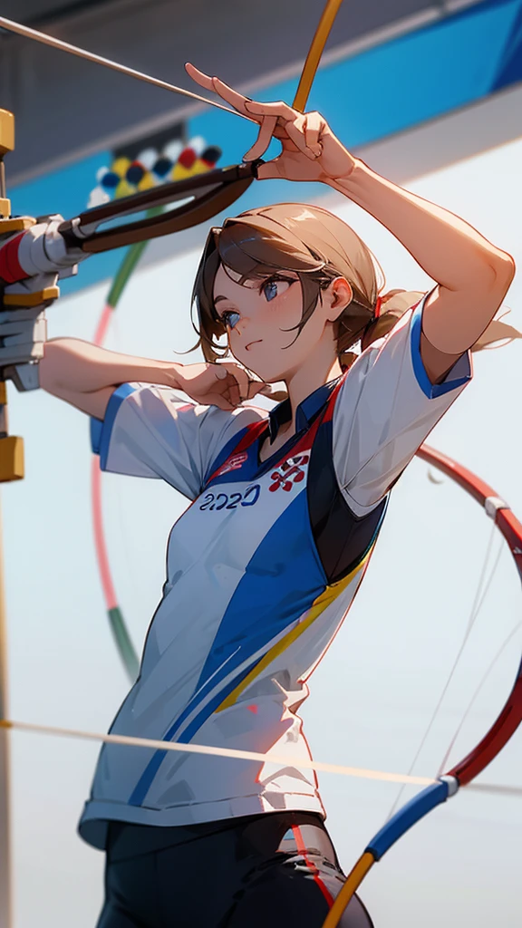 Archery athletes are doing well on the Olympic stage.。