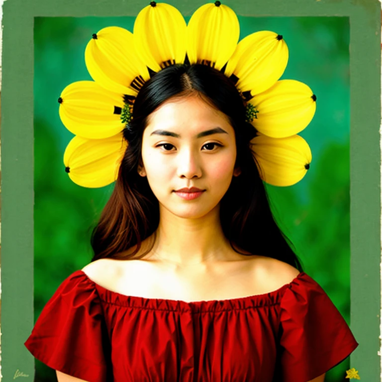 woman as a flower

