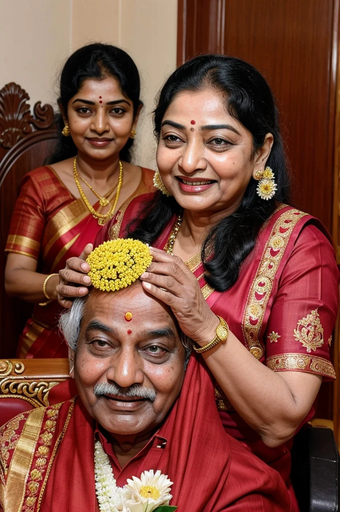 Tamilnadu Ex chief minister j Jayalalithaa's happy picture with her ministry 