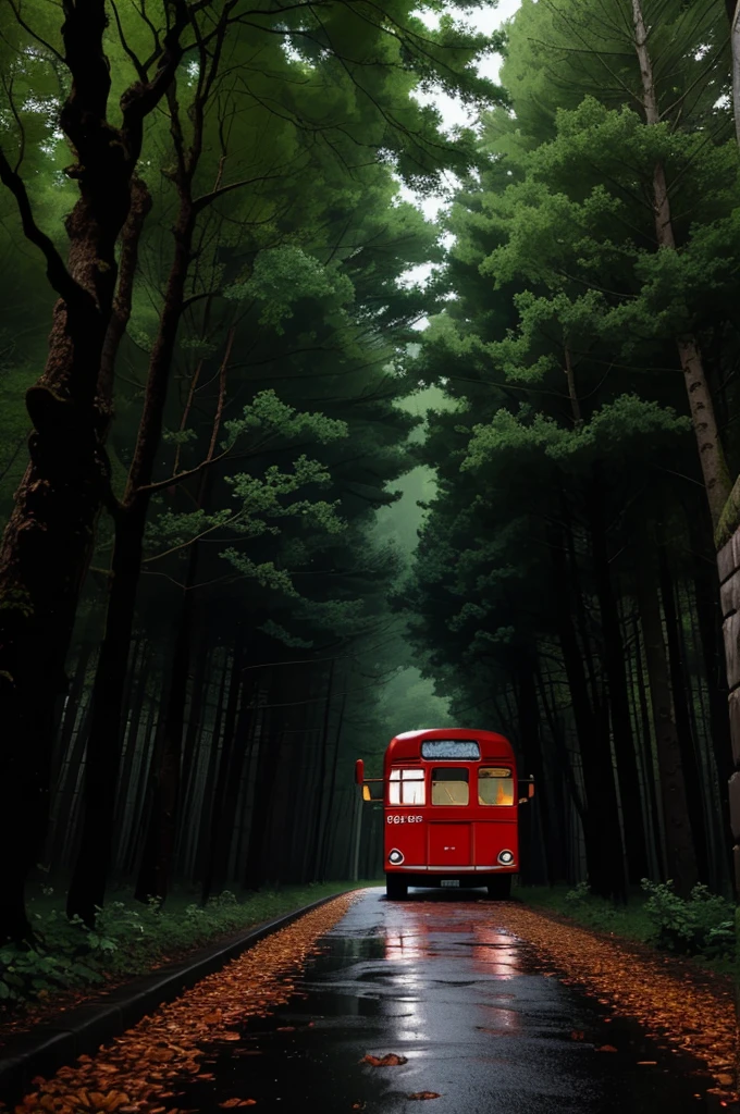 The bus entered the cobblestone courtyard of a huge, gloomy building that looked like an old convent in the middle of a forest of colossal trees. It was already night and it was raining.