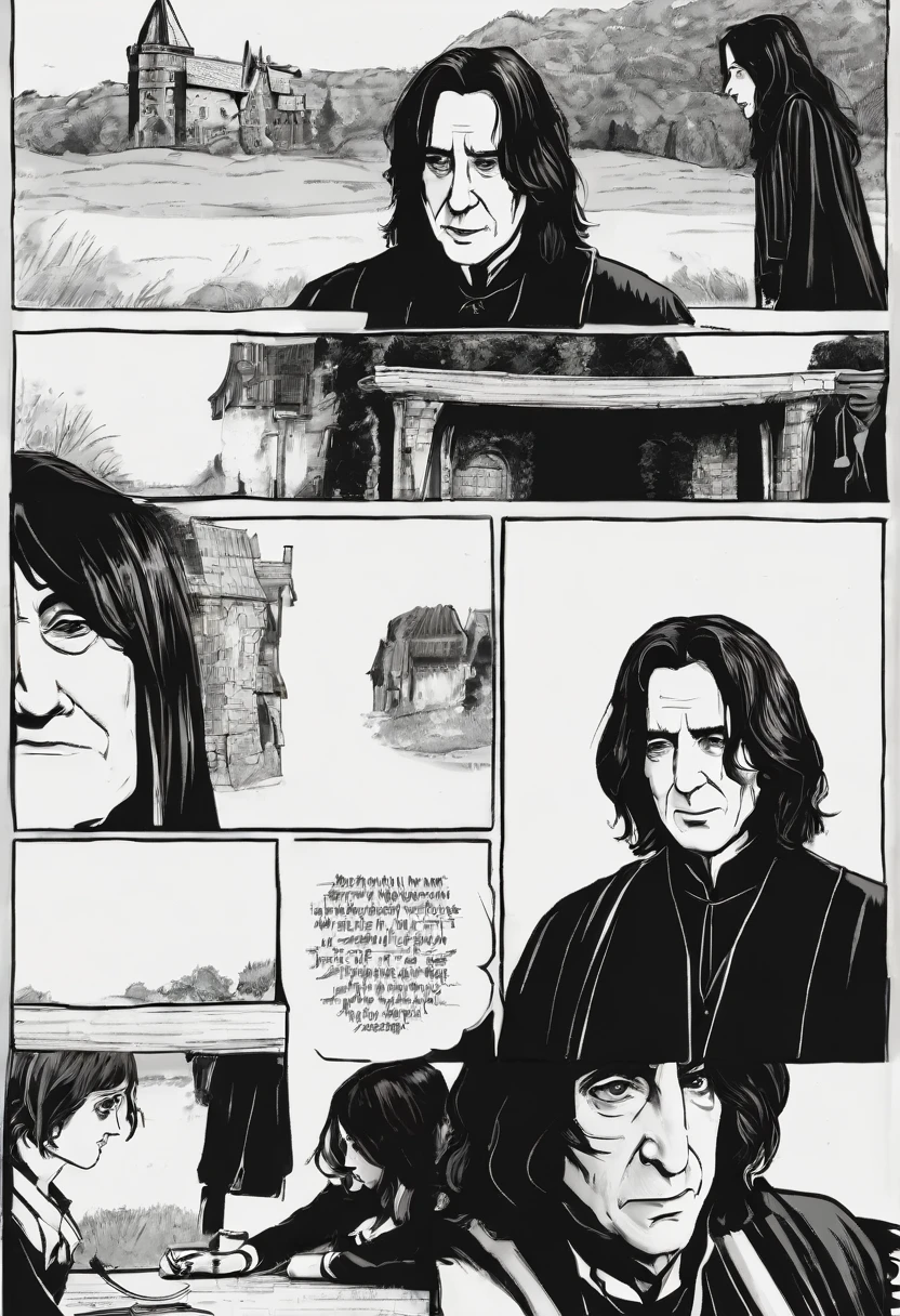 Severus Snape being friendly, sorride  a HermioneGranger 
