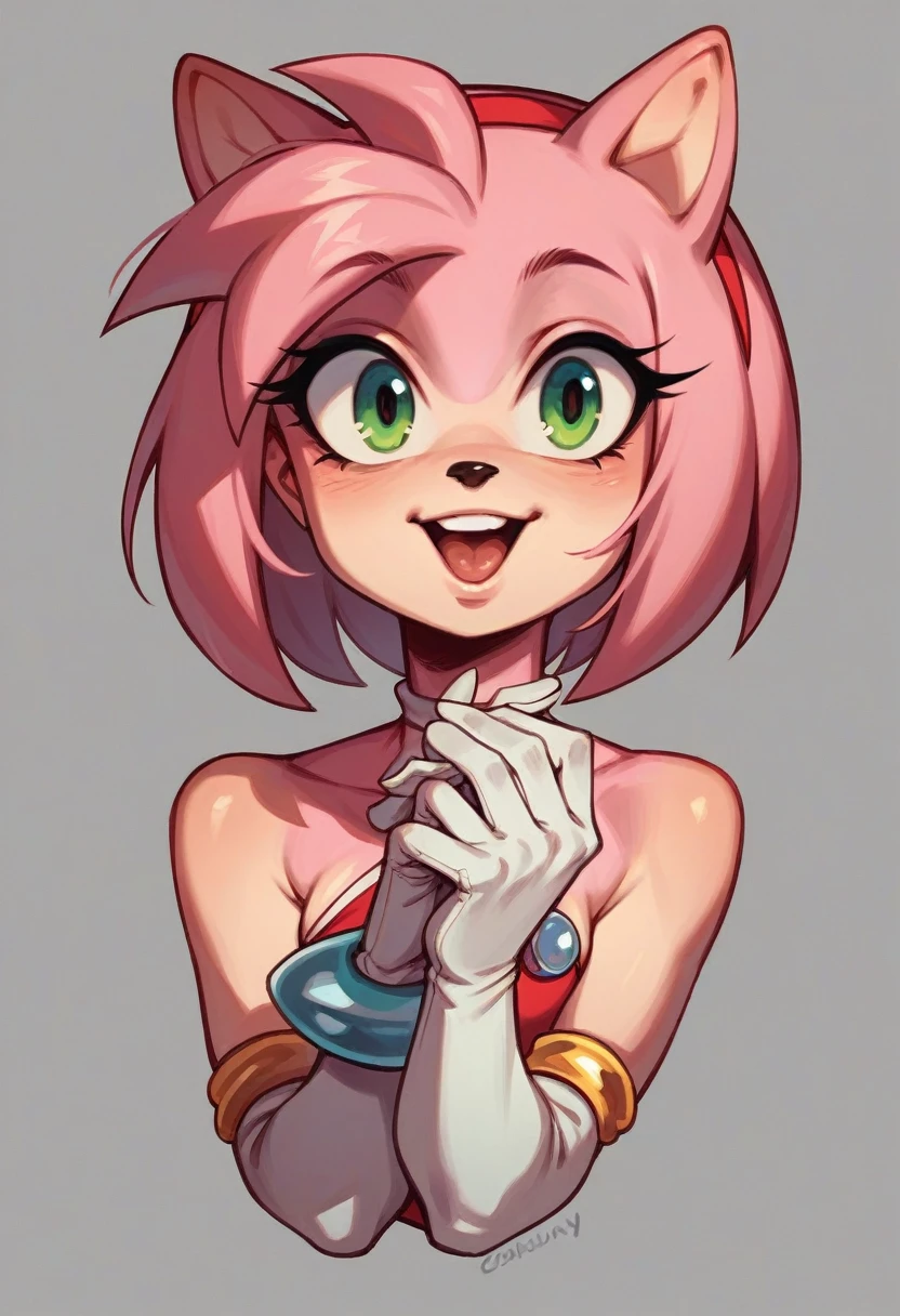 Amy rose big size cilicone tits