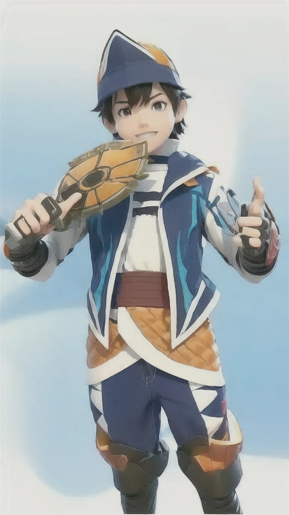 kentaro miura art style BoBoiBoy realistic 3d animation 3d blender character, arc boboiboy