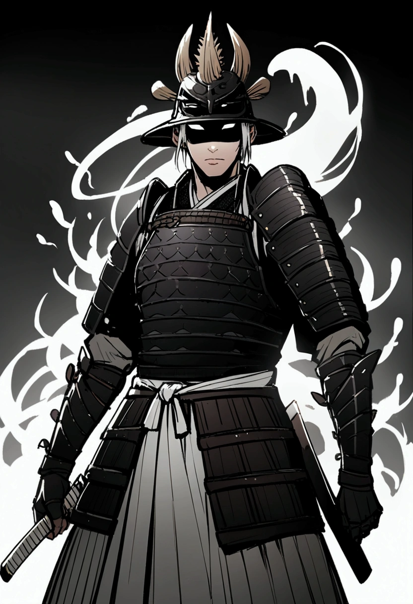 Jin Sakai(Ghost of Tsushima),Samurai,one person,male,Japanese,Japanese sword,armor,Tsushima,髭