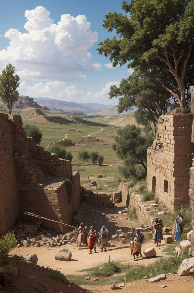 Destruction of the lands of the tribes of Israel by the Assyrians