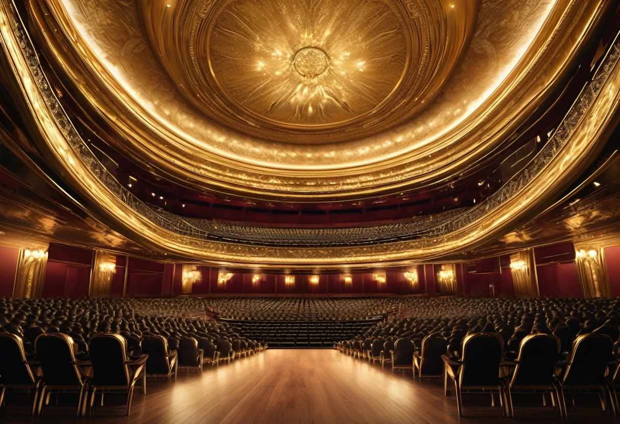 gold opera house, crowd, luxury, (Ultra High Resolution: 1.2), (Raw photo: 1.2), (Sharp Focus: 1.3), (Ultra detailed CG unified 8k wallpaper: 1.2), (Realistic, Photorealistic: 1.37)