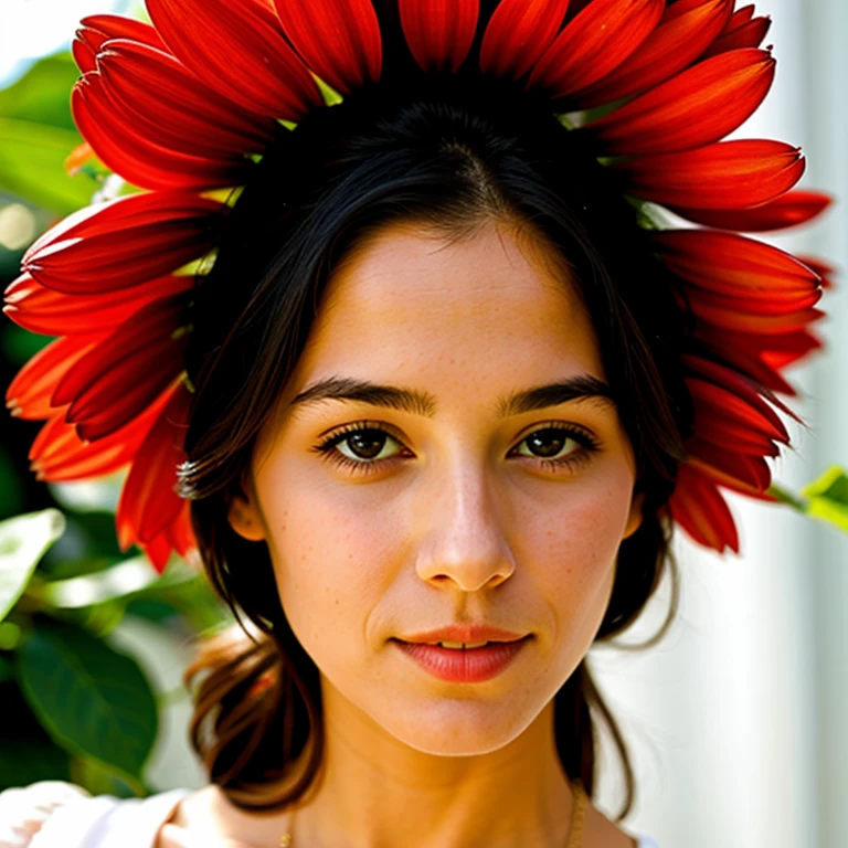 woman as a flower
