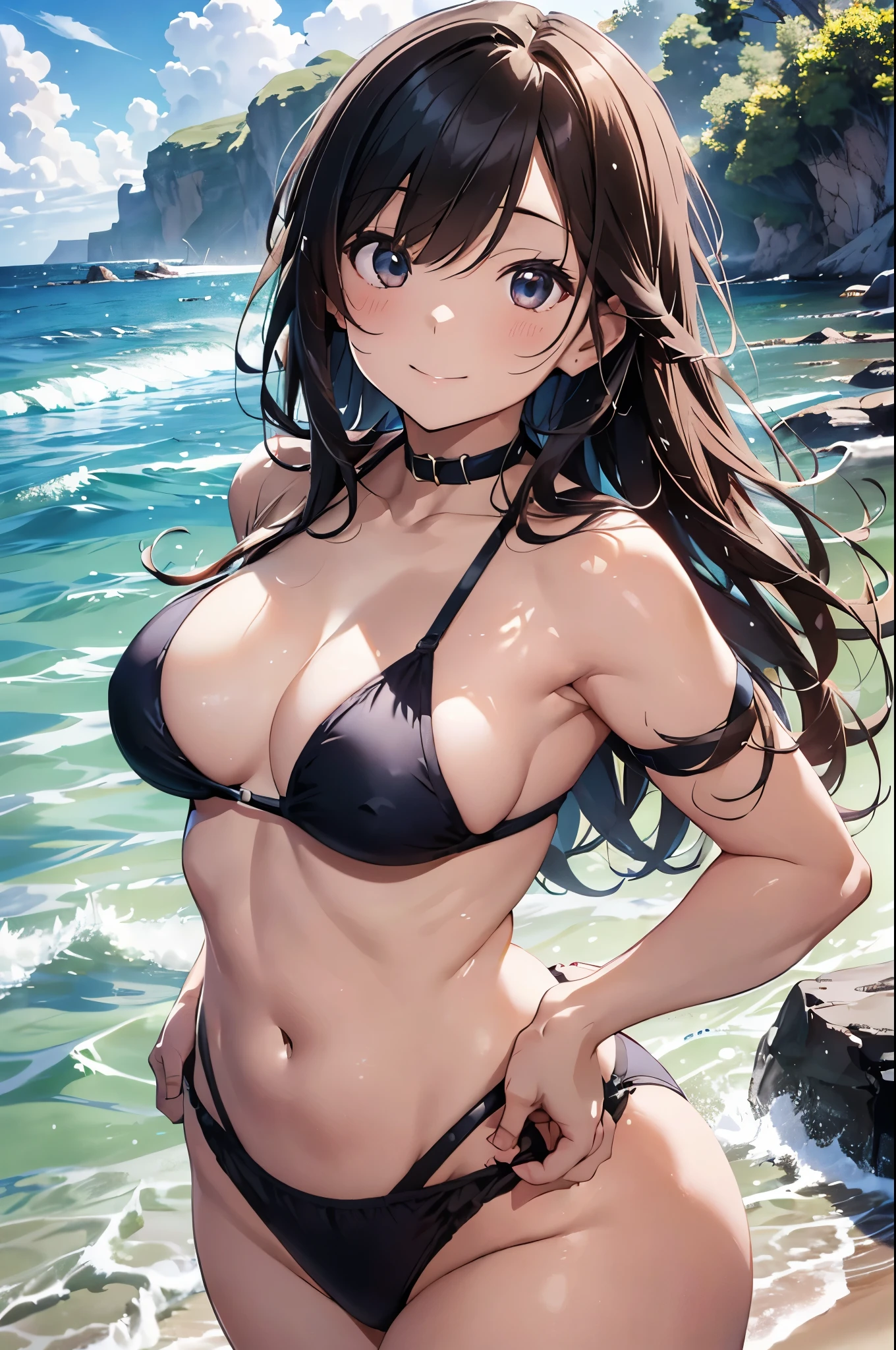以下は2000文字of詳細なプロンプトです::
--- Very detailed, Realistic, high-resolution 4K image of a beautiful woman standing topless by the seaside. of woman is the main focus of the image, with every detail of her appearance meticulously depicted to emphasize her natural beauty and the artistic nature of the scene. She has been a long time, Flowing, Wavy hair cascading down the back, catching the sunlight and shimmering with natural highlights. 彼女of肌は日焼けしている, Give her health, Shining and contrasting beautifully with bright light, 彼女of後ろには澄み切った青空.
Her eyes are expressive and captivating, reflecting the joy and warmth of a perfect summer day. She's gentle, warm smile that exudes confidence and contentment, inviting viewers to share in the serene and blissful atmosphere of the seaside. Her facial features are soft and harmonious, 自然な優雅さが彼女of魅力をさらに引き立てる.
of woman is standing confidently topless, emphasizing her natural beauty and the of the summer beach setting. 彼女of姿勢はリラックスしていながらも落ち着いています, embodying a sense of ease and grace. 彼女of肩は少し後ろに引かれている, and her arms hang naturally at her sides, 彼女of姿勢of自然な美しさをさらに引き立てている. of focus on her toplessness is tasteful and artistic, ensuring that the image remains elegant and sophisticated.
of background of the image features a stunning seaside landscape, In the endless blue sky, ふわふわof白い雲が点在. of gentle waves of the ocean lap at the shore, creating a soothing and rhythmic backdrop that complements the tranquility of the scene. of sandy beach extends into the distance, with the golden grains of sand sparkling in the sunlight.
In the distance, a few beachgoers can be seen enjoying the sun and sea, Enhance the tranquil atmosphere. of overall atmosphere of the image is bright, warm, and summery, 喜びof気持ちを呼び起こす, relaxation, and . of
