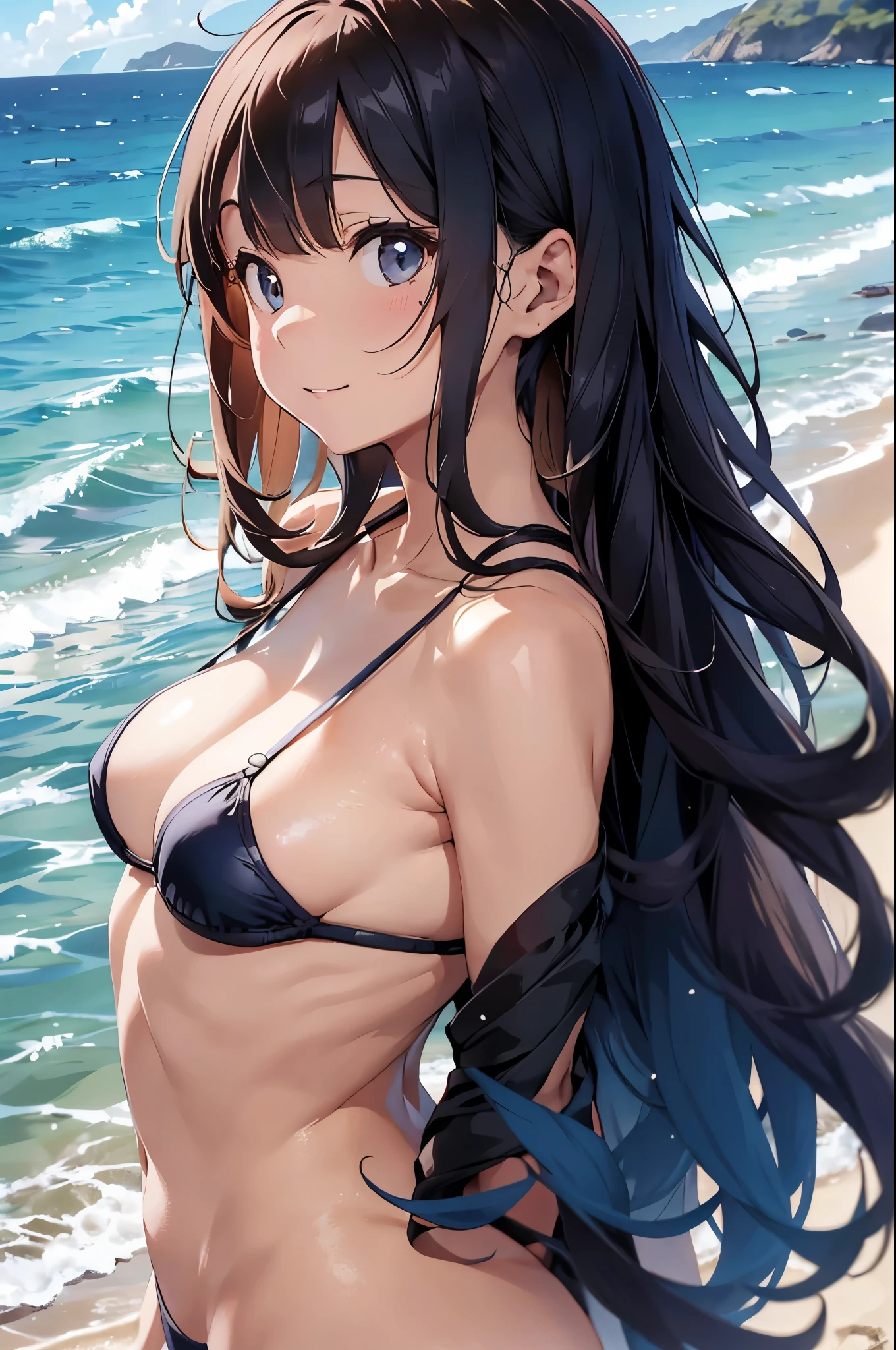 以下は2000文字of詳細なプロンプトです::
--- Very detailed, Realistic, high-resolution 4K image of a beautiful woman standing topless by the seaside. of woman is the main focus of the image, with every detail of her appearance meticulously depicted to emphasize her natural beauty and the artistic nature of the scene. She has been a long time, Flowing, Wavy hair cascading down the back, catching the sunlight and shimmering with natural highlights. 彼女of肌は日焼けしている, Give her health, Shining and contrasting beautifully with bright light, 彼女of後ろには澄み切った青空.
Her eyes are expressive and captivating, reflecting the joy and warmth of a perfect summer day. She's gentle, warm smile that exudes confidence and contentment, inviting viewers to share in the serene and blissful atmosphere of the seaside. Her facial features are soft and harmonious, 自然な優雅さが彼女of魅力をさらに引き立てる.
of woman is standing confidently topless, emphasizing her natural beauty and the of the summer beach setting. 彼女of姿勢はリラックスしていながらも落ち着いています, embodying a sense of ease and grace. 彼女of肩は少し後ろに引かれている, and her arms hang naturally at her sides, 彼女of姿勢of自然な美しさをさらに引き立てている. of focus on her toplessness is tasteful and artistic, ensuring that the image remains elegant and sophisticated.
of background of the image features a stunning seaside landscape, In the endless blue sky, ふわふわof白い雲が点在. of gentle waves of the ocean lap at the shore, creating a soothing and rhythmic backdrop that complements the tranquility of the scene. of sandy beach extends into the distance, with the golden grains of sand sparkling in the sunlight.
In the distance, a few beachgoers can be seen enjoying the sun and sea, Enhance the tranquil atmosphere. of overall atmosphere of the image is bright, warm, and summery, 喜びof気持ちを呼び起こす, relaxation, and . of