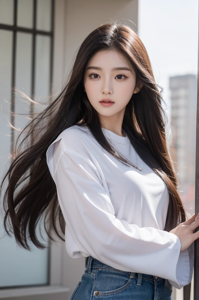 23 year old female Korean long hair