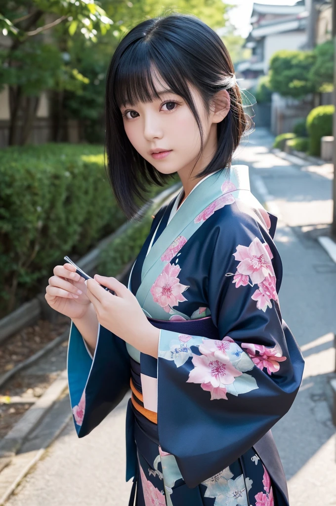 (kimono)、、(Highest quality,masterpiece:1.3,Ultra-high resolution,),(Ultra-detailed,Caustics),(Photorealistic:1.4,RAW shooting,)Ultra-Realistic Capture,Very detailed,High resolution 16K for human skin、 The skin texture is natural、、The skin looks healthy、The color is also uniform.、 Use natural light and colour,One Woman,Japanese,,cute,Black-haired,Mid-length hair,(Depth of written boundary、chromatic aberration、、Wide range of lighting、Natural Shading、)、、(it&#39;s snowing:1.2)、(Hair swaying in the wind:1.2)、(Snow reflects light:1.2)、(Backlight:1)