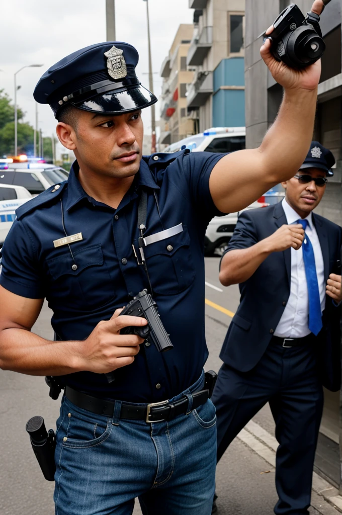 A man shoot a police officer