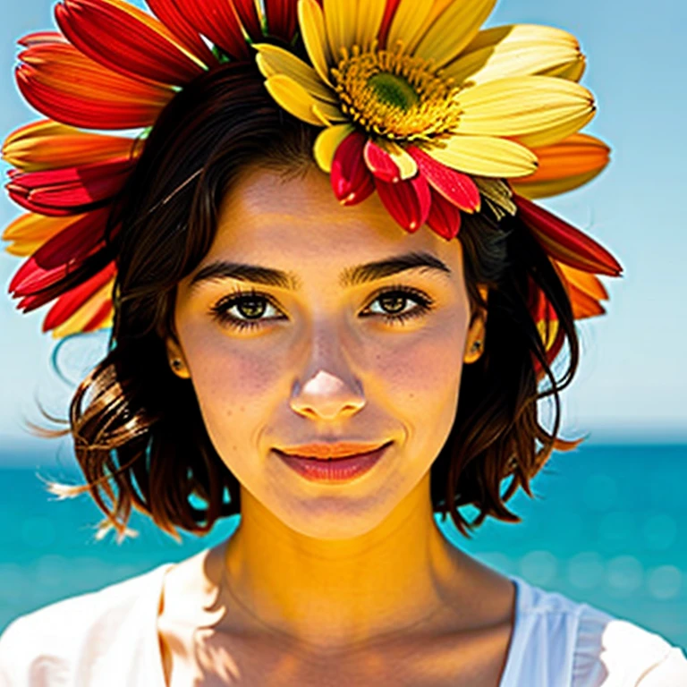 woman as a flower
