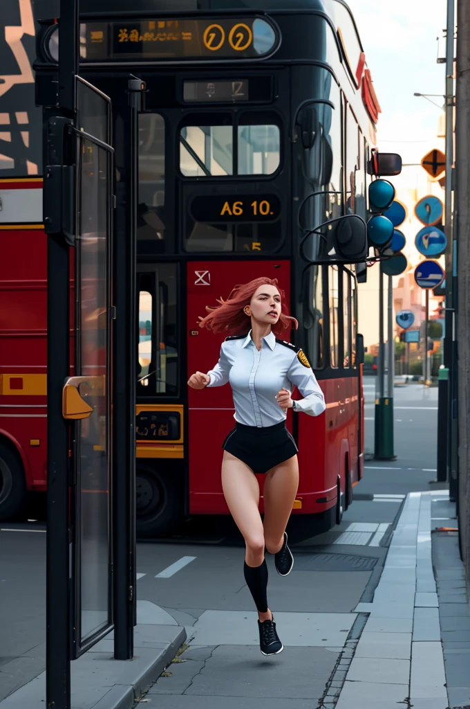 The bus left without giving him more time. Maria started running towards the entrance of the building.. A guard tried to stop her with a vigorous slap., but she had to resort to a
