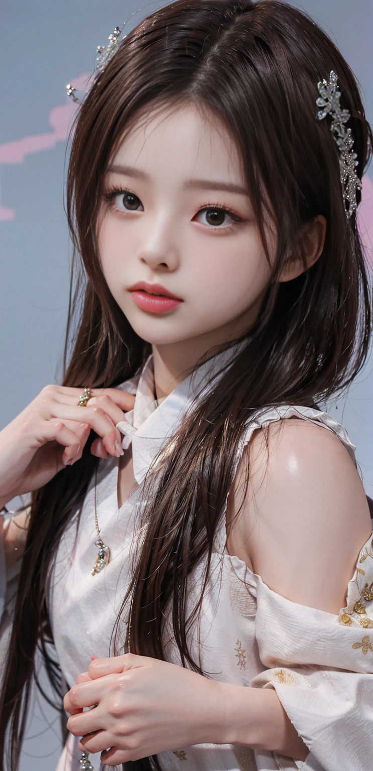 Wallpaper 4k, hight res, shiny lips, blushing cheeks
