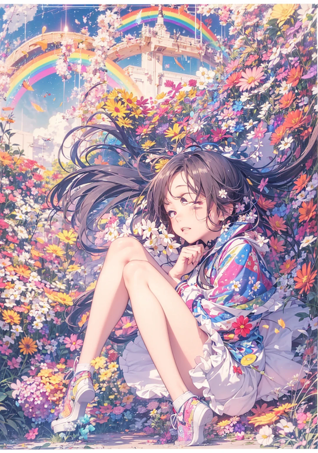 Melody Mark,Highest quality,Flying debris,1 female、alone,(Abstract art:1.4),(psychedelic:1.6),(nostalgic:1.5),(At the center of the world is the most beautiful woman in the world),A ray of light spreads,Crystals spreading from the center,prism,(nostalgic scenery:1.5),(Colorful flowers:1.5),(full moon: 1.2),(rainbow: 1.3),(Warm Light: 1.2),(RAW Photos),You turned away and started to walk away,Without a word exchanged,Inside my shaking heart,I yelled like ,Do not go,I turned my back and started walking,I have to go before my tears fall,I pretended that I didn'I don't like to be too happy,The ideal future I was forced to let go of,A wish that can never be regained,A small one-room apartment that feels a little spacious,It seems to widen the gap in my heart,Every minute feels a little longer,If I could spend time with you,Is this a world where even wishing is not allowed?,Even a single lie can make me cry,I have committed countless crimes,Touch that hand,I tried to live quietly next to you,Inside finite memories and time, Every time I get a gift, Let go of the past.,Iの存在, just sitting there, It will surely fade from your memory..,I can never go back?Is this the beginning or the end?,The night I sleep in a wide bed is not yet over,またalone夢を見るよ君の記憶を辿る夢を,I'Make up for the pain of loneliness, So let it remain quietly in your memory.,It would be nice if we could meet again with the same feelings.,