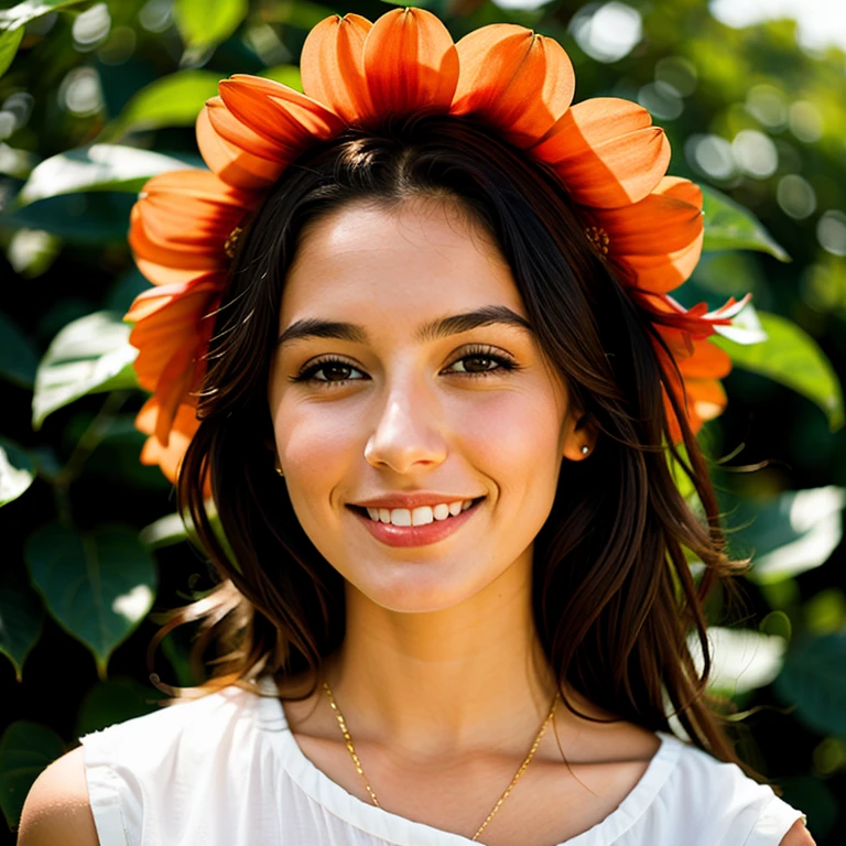 woman as a flower
