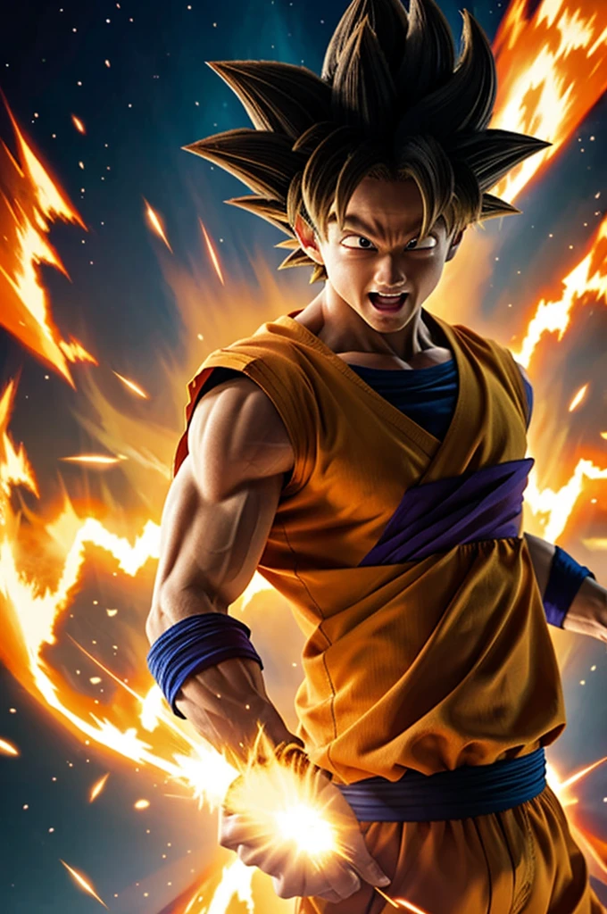 Goku super saiyan 100 very happy