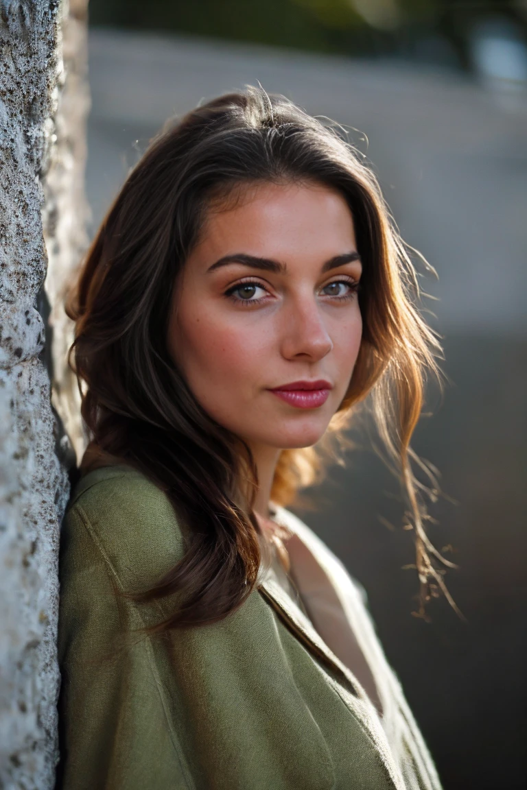 Wide Shot, shot on leica, shadowplay, gorgeous lighting, subtle hues, ,Beautiful Young Cute Female