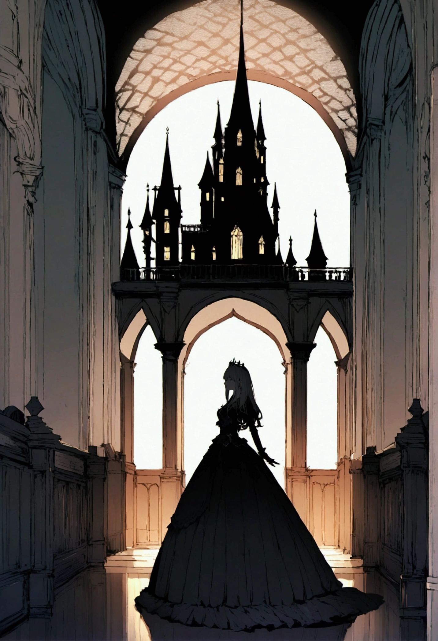 Interior of a Victorian Gothic Mansion, hinterland, mansion, castle, 