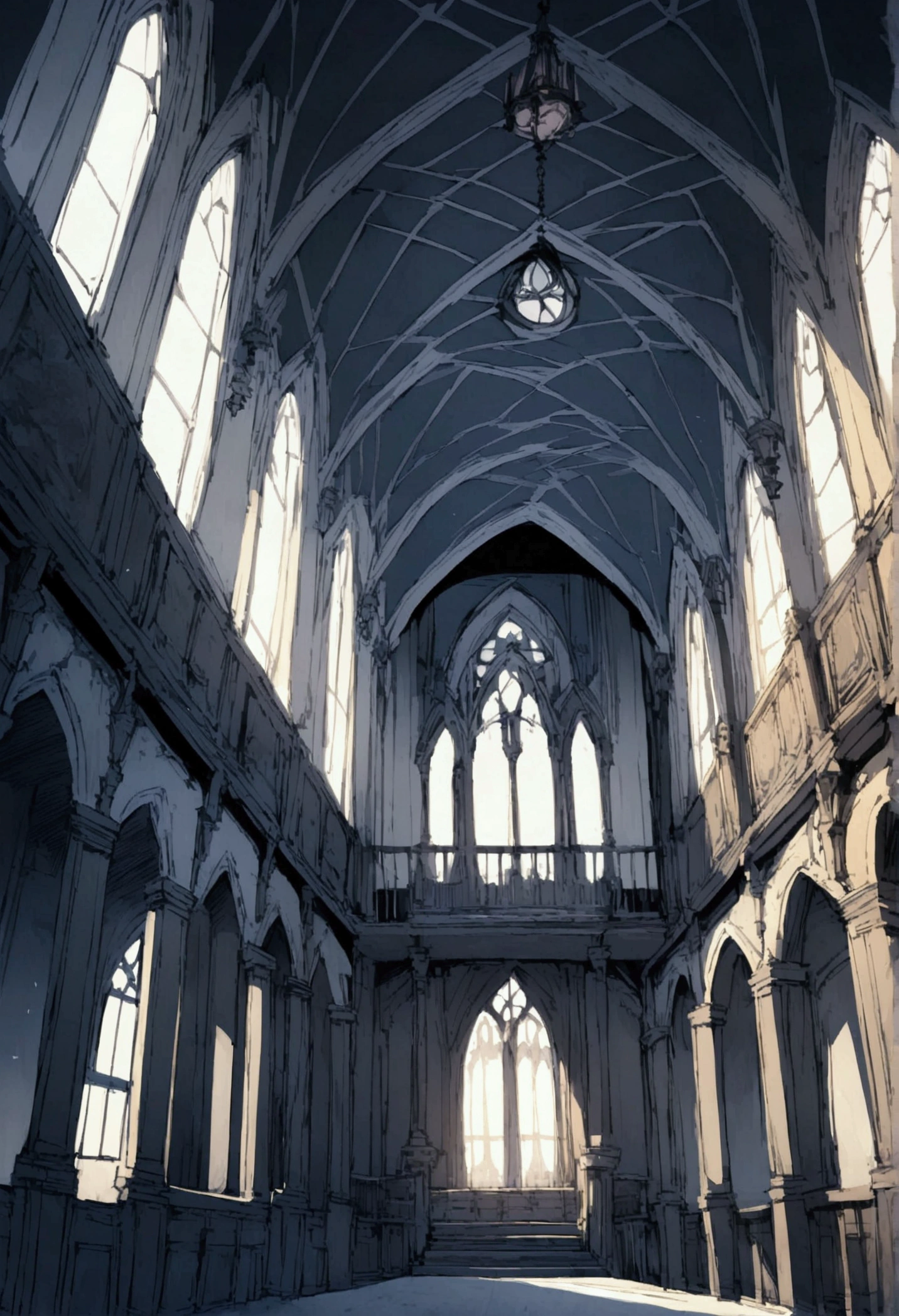 Interior of a Victorian Gothic Mansion, hinterland, mansion, castle,