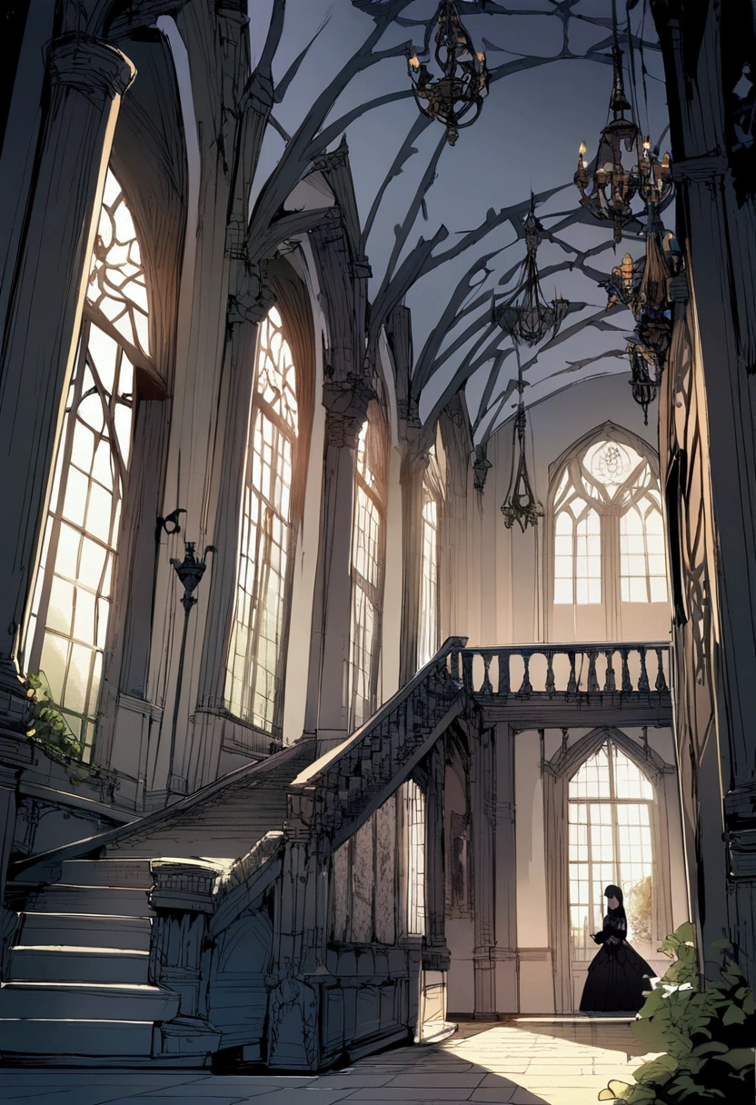 Interior of a Victorian Gothic Mansion, hinterland, mansion, castle,