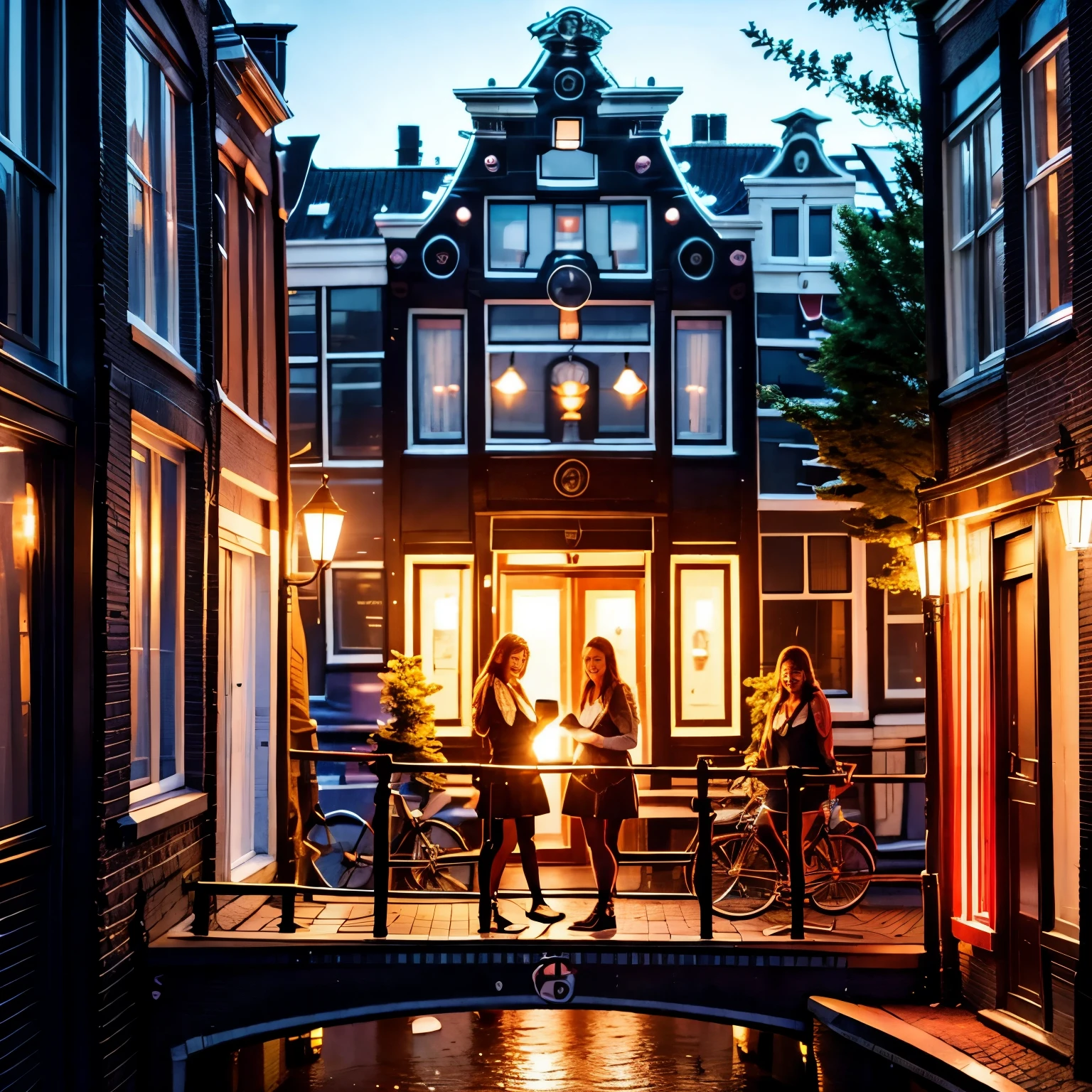 ((ExtremelyDetailed (3 windows of Amsterdam's Red Light District:1.37) (Stunning girls are trapped inside individual windows))), (masterpiece 8K TopQuality) (ProfessionalPhoto:1.37), ZoomLayer, (ZoomedOut:1.28, wide-angle) View Though Shop window from busy sidewalk, (Girl Visible Though show window Glass with Reflections)