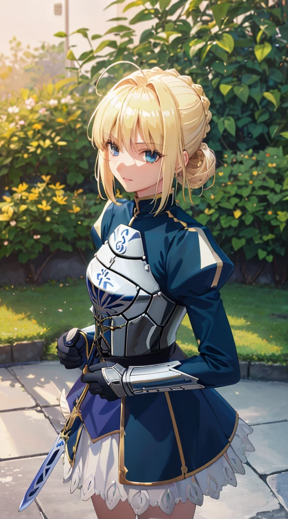 (masterpiece:1.4), (Highest quality:1.4), Realistic, One girl, Artoria Pendragon \(destiny\), armor, (Excalibur \(destiny/Stay Night\), sword, holding sword:1.1), High resolution, Cowboy Shot, Outdoor, unity 8k wallpaper, (figure:0.8), (Beautiful attention to detail:1.6), Highly detailed face, Perfect lighting, Highly detailed CG, (3D Face:1.1), (Shiny skin:1.5), (超High resolution intricate face details), (Facial skin pores:1.3), 超High resolution cloth texture, (Canon EOS-1D X Mark III camera for outstanding detail:1.2), (Combined with Canon EF24-70mm f/2.8L II USM Lens:1.2)