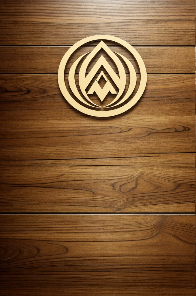 This logo name is Bhuiyan. This logo background image wood shape. The logo colour white and Golden colour 
