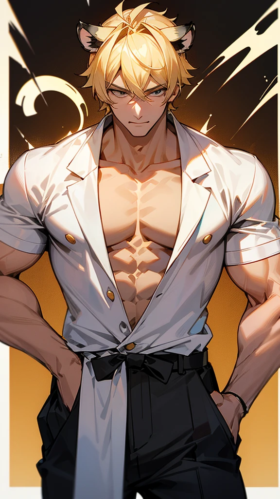 24 year old boy, 1 man, warm skin, Hazel eyes, ใบหน้าที่เป็นadult, headshot, short brown hair, Face focus, adult, best quality, facial details, sexy, (undress), Flashy, Bare-chested, Bad Boy, crafty