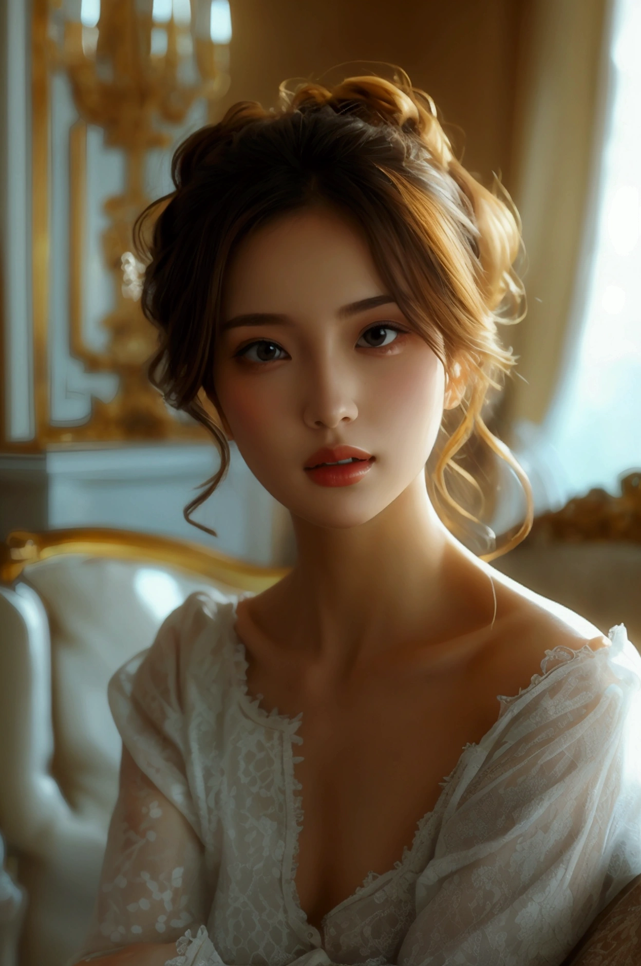 Beautiful Female ,living room