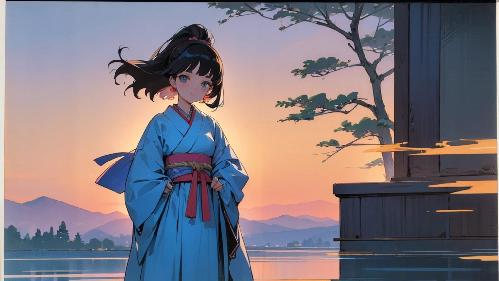 Very beautiful 18 year old Japanese girl,1980s attire,I have an old cassette tape,Beautifully detailed backgrounds